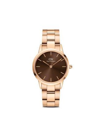 Daniel Wellington Iconic Link Amber 32mm - Brown