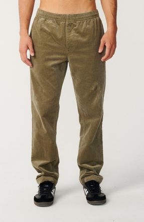 Rip Curl Classic Surf Cord Beach Pants in Surplus Green at Nordstrom, Size X-Large