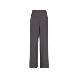 Simona Corsellini Wijde broek - Dames - Broeken - Grijs - Maat: 2XS Viscose