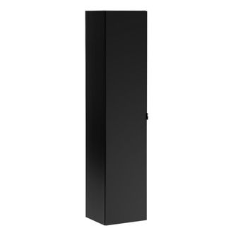 Petits Meubles Armario de ba&ntilde;o 1 puerta estratificado negro