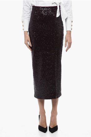 In The Mood For Love Sequin Skirt TILO with Front Slit size S