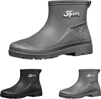 Generic Mens Wellington Boots Mens Short Ankle Wellies Waterproof Chelsea - Wellington Boots | Garden Shoes Short Chelsea Booties Rain Boots,Ankle Boots - Rub