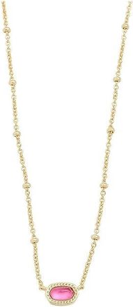 Kendra Scott Mini Elisa Satellite Pendant Womens Necklace Womens Necklace Gold Azalea Illusion, Rhodium-Plated/Brass