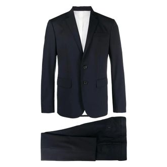 Dsquared2 Single Breasted Suits, male, Blue, Size: 2XL Navy Blue Jacket and Trousers Set