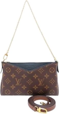 Louis Vuitton Pre-owned Cross Body Bags, female, Brown, Size: ONE SIZE Pre-owned Vintage Canvas Cross Body Bag