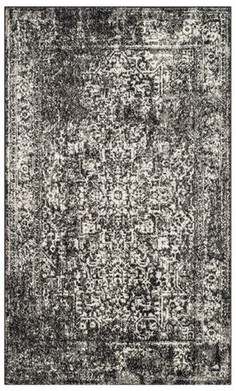 Safavieh Alfombra transicional de polipropileno negro/gris, 122 x 183 cm