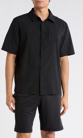 Zella Breeze Shirt in Black at Nordstrom Rack, Size Xx-Large