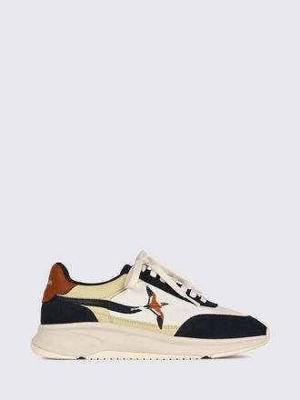 Axel Arigato Genesis Neo Bird Leather and Mesh Trainers with Graphic Print