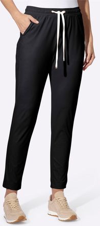 Heine Sweathose HEINE, Damen, Gr. 34, Normalgr&ouml;ssen, schwarz, 80% Polyamid, 20% Elasthan, unifarben, Hosen Sweathose