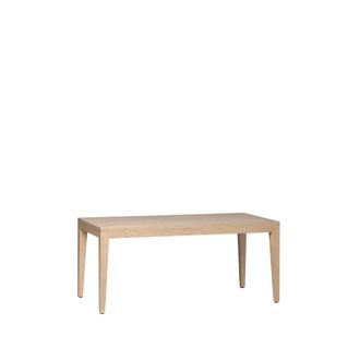 Klast Mesa de centro fija efecto madera natural 100x45 cm