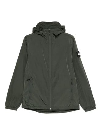 Weekend Offender zip-fastening hooded jacket - Green