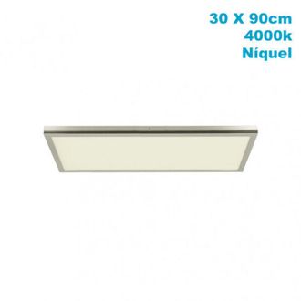Fabrilamp Fabrilamp - Panel Superf. 72w 4000k Tivoli Niquel 2,5x30x90 Cm 6120 Lm