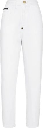 Philipp Plein Slim-fit Broeken - Dames - Slim Fit Jeans - Wit - W30 - Jeans