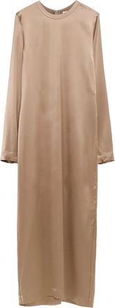 Toteme Maxi-jurk met lange mouwen - Beige