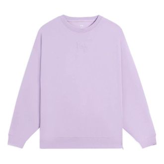 Li-Ning (WMNS) Li-Ning Lifestyle Classic Plain Sweatshirt Purple AWDS778-3