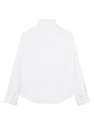 HUGO BOSS Logo-Detail Cotton Shirt - White