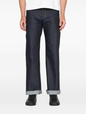 Naked & Famous Denim Strong Guy cuffed jeans - men - Cotton/Polyurethane - 36 - Blue