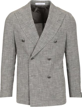 Tagliatore Jassen, Heren, Grijs, L, Single-breasted Jacket