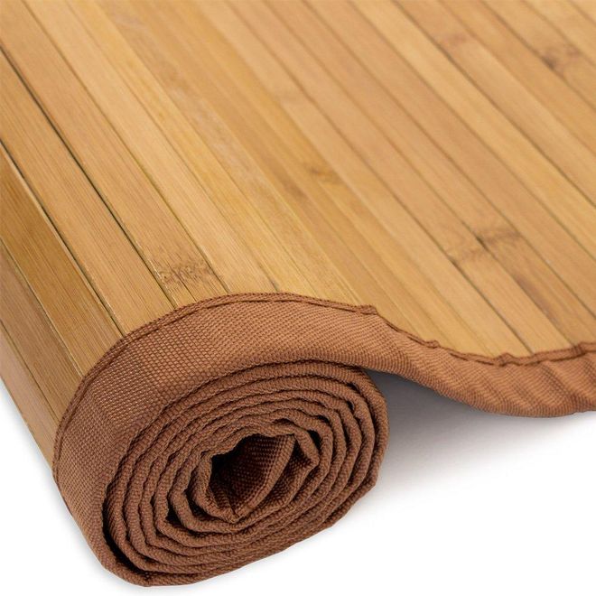 Homestyle4u 250, Bambusteppich 60x240 cm Bambusmatte Bad Teppich rutschfest  braun mit Bordre ab 39,95  - auf Stylight