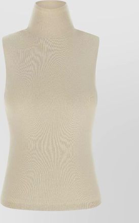 Extreme Cashmere cashmere sleeveless ribbed high neck top