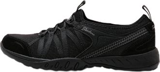 Skechers Womens Breathe-Easy Rugged Sneaker, Black, 3 UK