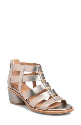 S&ouml;fft Coco Sandal in Light Espresso Metallic at Nordstrom, Size 9.5