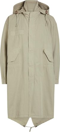 A.P.C. Hooded Cotton Parka Coat - Khaki - XL