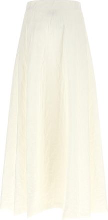 Herno Water-Repellent Nylon Microfiber Skirt - White