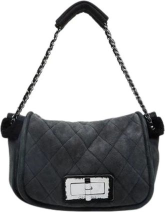 Chanel Pre-owned Shoulder Bags, female, Black, Size: ONE SIZE Pre-owned Vintage Shoulder Bag