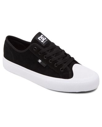 DC Skateschuh DC SHOES Manual Rt S, Herren, Gr. 8,5(41), schwarz-weiss (schwarz, wei&szlig;), Obermaterial: Leder (Kuh) / Futter: Textil / Aussensohle: Gummi, 