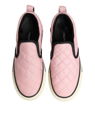 Dolce & Gabbana Quilted Nylon Slip-On Sneaker - Pink