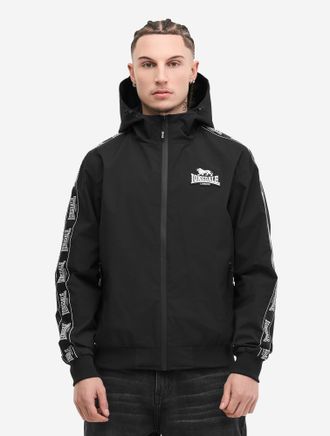 Lonsdale Windbreaker LONSDALE OUSTON, Herren, Gr. XXL, schwarz, wei&szlig;, Obermaterial: 100% Polyester. Futter: 100% Polyester, Jacken Windbreaker, sportlicher Sti