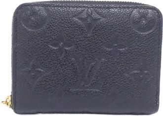 Louis Vuitton Black Leather Coin Purse/Coin Case (Pre-Owned)