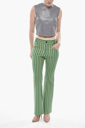 Marni Pantaloni 5 Tasche VERTICAL in Tessuto Stretch a Righe Marni