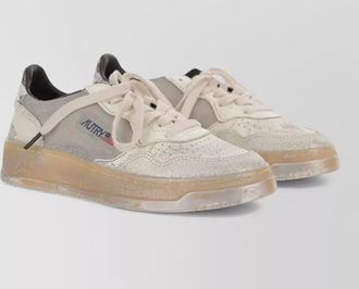 Autry vintage low top mesh leather sneakers women