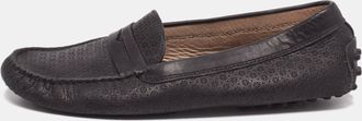 Tod's Tods Black Leather Driving Loafers