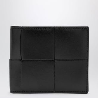 Bottega Veneta Black Intreccio bi-fold wallet