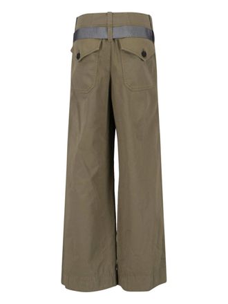 Seafarer Womens Trousers Green Cotton