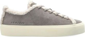 INUIKII Lammy sneakers van su&egrave;de leer - Grijs