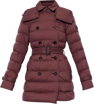 Burberry Insulated Audley Jacket - Dames - Dons jassen - Paars - M - Leer - Jassen