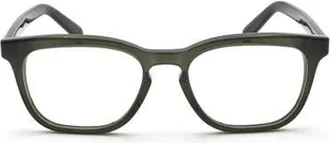Maison Margiela 52mm Square Optical Glasses in Green at Nordstrom
