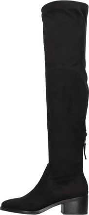 Steve Madden Laarzen Zwart - Dames - Over de knie laarzen - Zwart - 37 EU - Leer - Schoenen