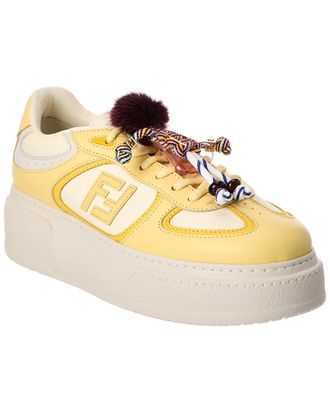 Fendi Fendi Match Leather Platform Sneaker