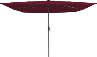 vidaXL Parasol De Jard&iacute;n Rojo, Negro 295 X 295 X 245 Cm Vidaxl