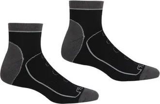 Regatta Samaris Trail Ankle Socks in Black And Dark Steel at Nordstrom, Size 10