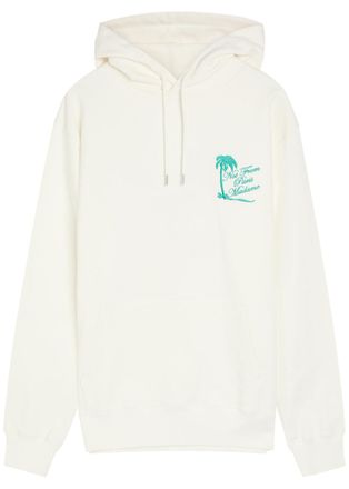 Dr&ocirc;le de Monsieur DR&Ocirc;LE DE Monsieur Nfpm Embroidered Hooded Cotton Sweatshirt - Off White - M