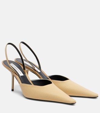 Victoria Beckham Sloan canvas slingback pumps