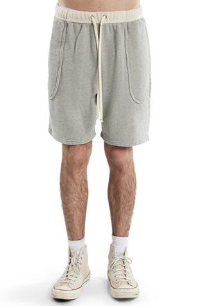 Les Tien HeavyWeight Invert Pocket Short in Heather Grey at Nordstrom, Size X-Small
