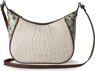 Brahmin Corinne Croc Embossed Leather Crossbody in Multi Genoa at Nordstrom
