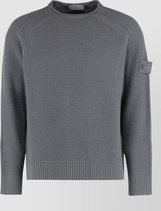 Stone Island geelong wool crew neck knitwear